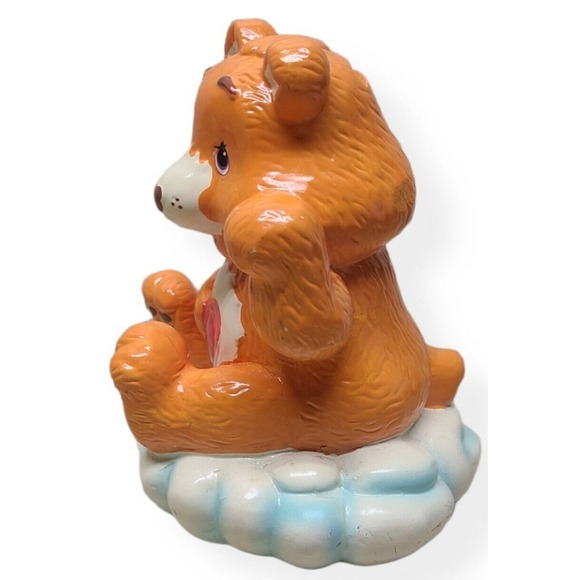 Vintage TCFC Care Bears Ceramic Coin Piggy Bank Tenderheart Bear - Picture 2 of 5